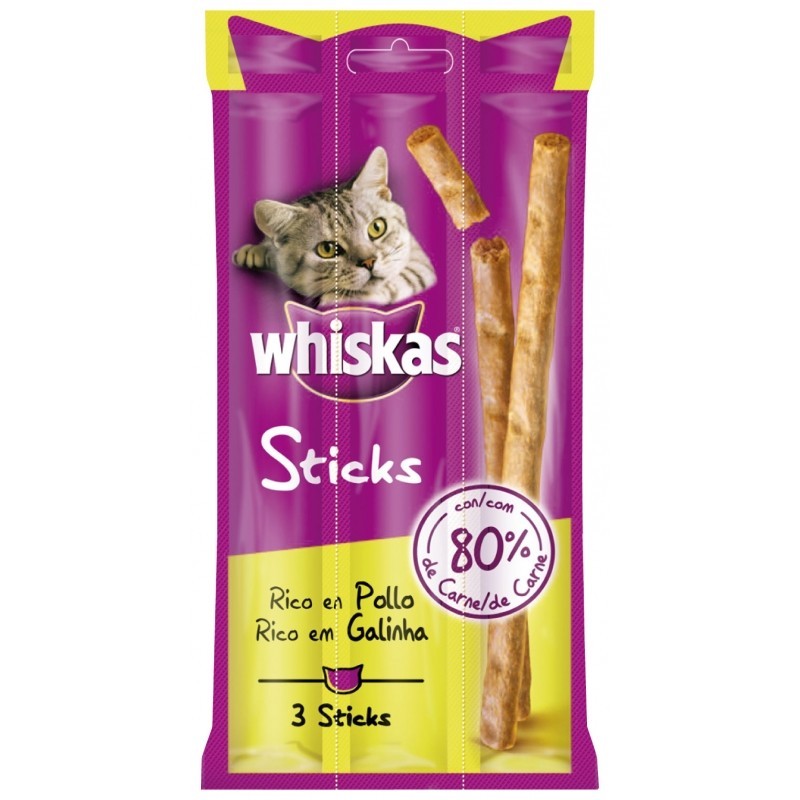 Whiskas Tempting Sticks — 36g x 3 que