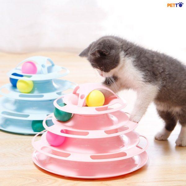 Ball track đồ chơi bóng cho mèo