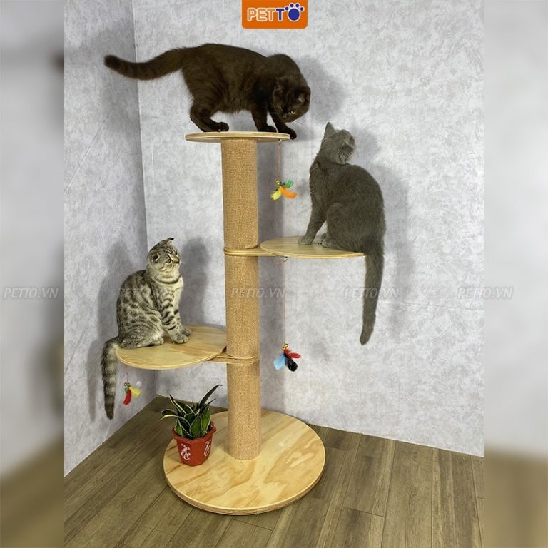 Cat Tree cho mèo — Cao 120–150cm
