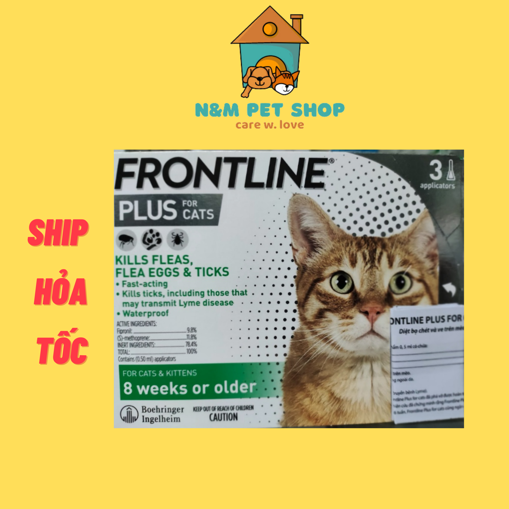Thuốc nhỏ gáy Frontline Combo — cho mèo