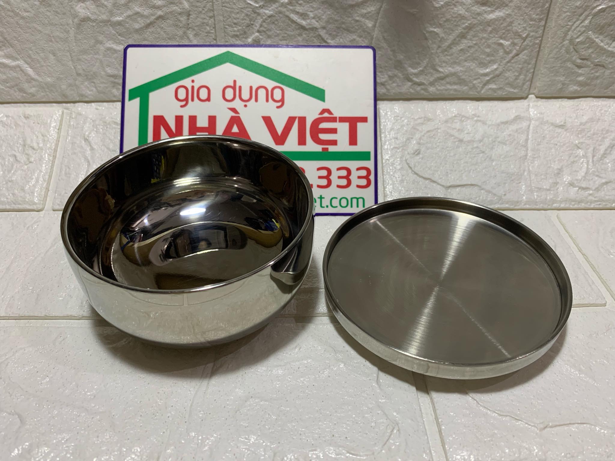 Bát nước inox + lọc carbon