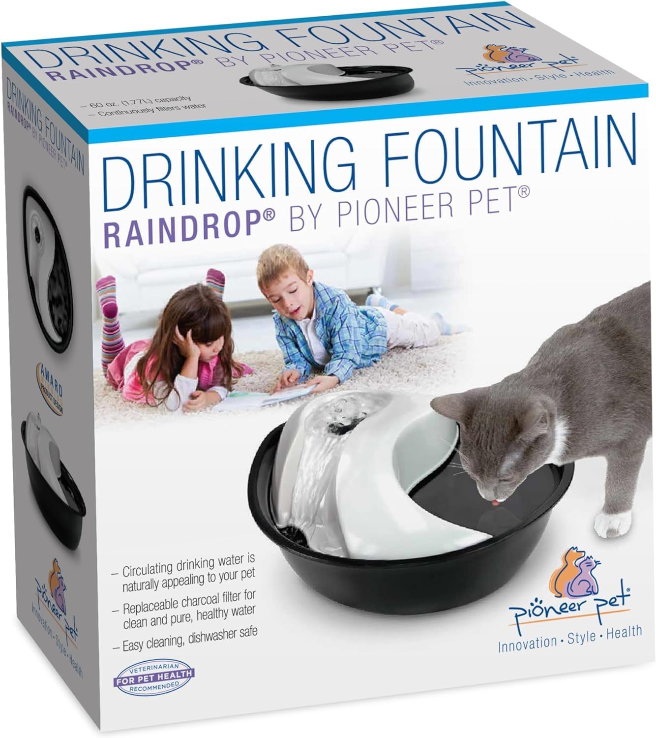 Pioneer Pet Raindrop Fountain — 1.5L